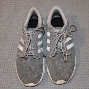 Gray Adidas Cloud Running Shoes